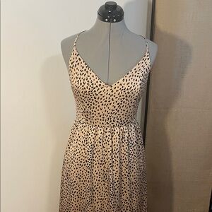 Cupshe Leopard Print Backless Dress - Tan and Black